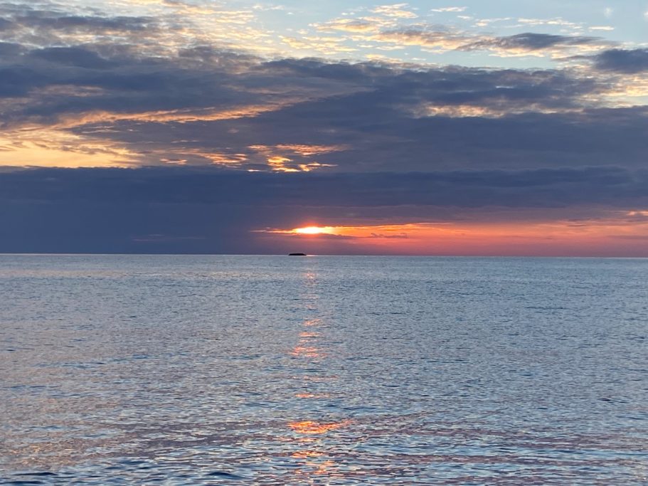 Enjoy the sunsets at this time of year